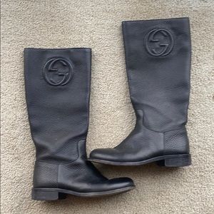 Authentic Preowned Gucci Leather Boots for Girls